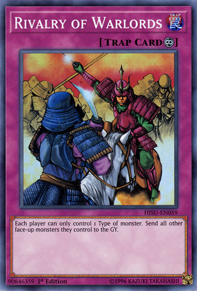 14 rivalry of warlords ygo card